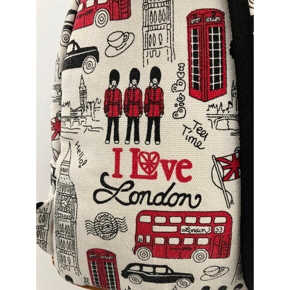 I Love London Mini Backpack Travel British England SOUVENIR Adjustable Straps - Picture 9 of 16